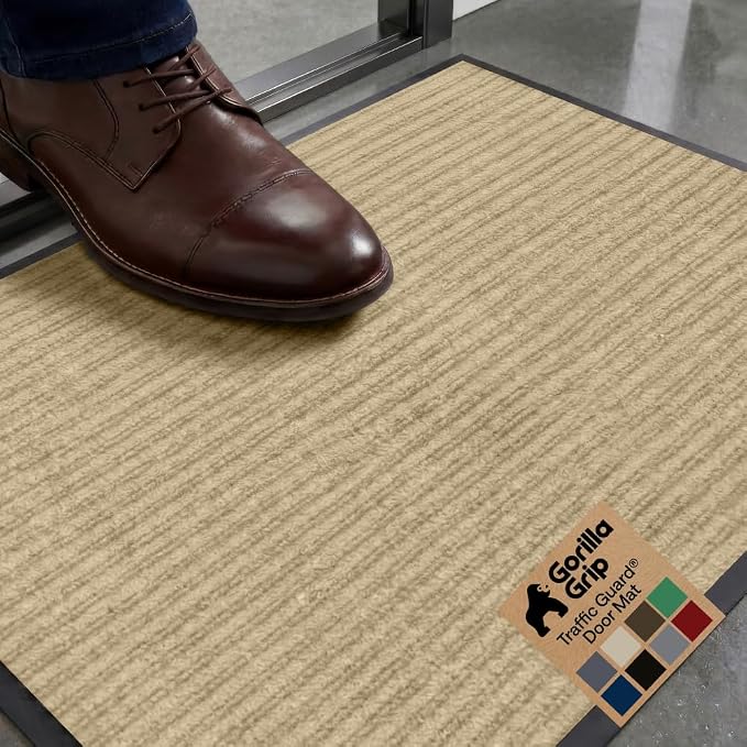 GORILLA GRIP Waterproof Traffic Guard Door Mat, Indoor and Outdoor Heavy Duty by Unknown