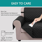 U-NICE HOME Reversible Oversized 28''Chair Covers, Pet Friendly, Elastic Straps - Image 4