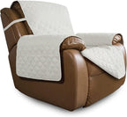 Easy-Going Reversible Couch Cover, Oversized Recliner, Ivory/Ivory | Machine by Easy-Going