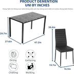 FDW Dining Table Set Dining Room Table Set - Image 7