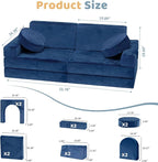 12pcs Modular Kids Play Couch - Image 2
