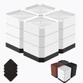 Bed Risers Heavy Duty, Adjustable Furniture Riser Blocks Lift 1.5, 4.3 inches by LiftLevelYourBed