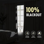 MIULEE Sage Green Pinch Pleated 100% Blackout Linen Curtains 40x90 Inches | - Image 4