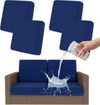 Smiry Waterproof Patio Cushion Covers, Stretch Outdoor Furniture Covers | Couch by Smiry
