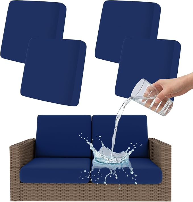 Smiry Waterproof Patio Cushion Covers, Stretch Outdoor Furniture Covers | Couch by Smiry