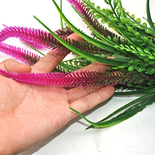 Bird Fiy Artificial Plants Flowers Fake Outdoor UV Resistant Plants Faux Plastic Greenery Shrubs Indoor Outside for Home Decor 4Pcs - Image 6