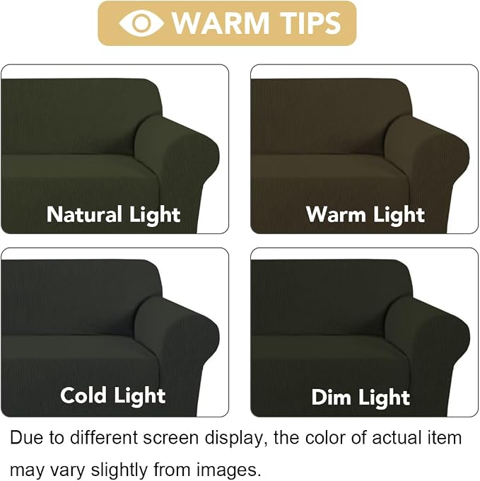 H.VERSAILTEX Stretch Chair Slipcover Sofa Cover Furniture Protector Cover High - Image 3