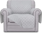 Easy-Going Reversible Couch Cover, Small Chair, Light Gray/Light Gray | Machine by Easy-Going