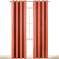 Yakamok Room Darkening Curtains 52x84 inch Length Coral Orange-Living Room | 2 by Yakamok