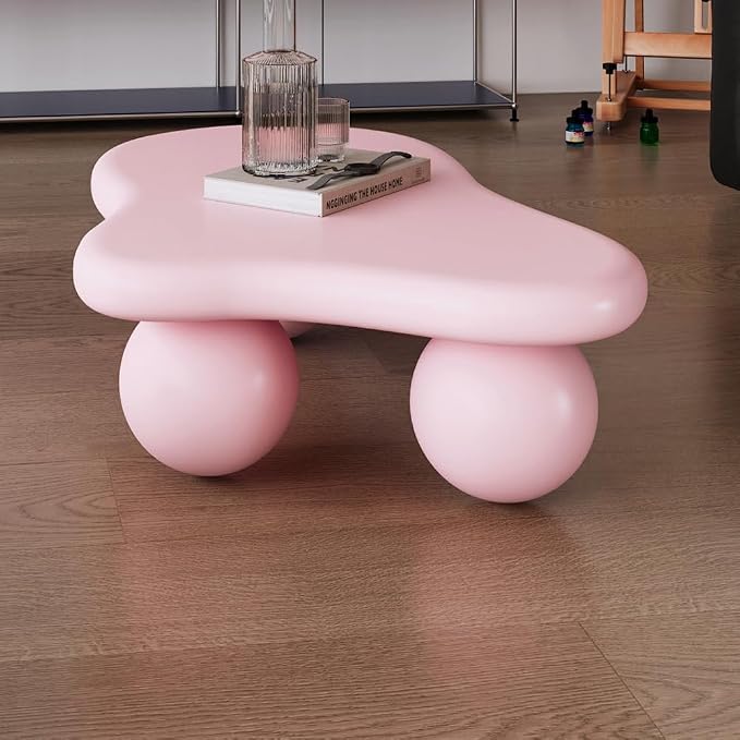 40" Cloud Coffee Table for Living Room Irregular Coffee Table Modern Low Coffee - Image 5