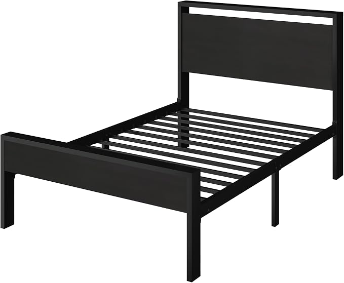 SHA CERLIN 14 Inch Twin Size Metal Platform Bed Frame - Image 8