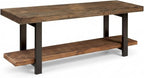 Alaterre Furniture Pomona Entryway Bench – Modern Rustic 48-Inch Solid Wood - Image 9
