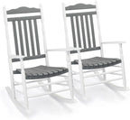 VINGLI Wooden Rocking Chair Outdoor, Patio Rockers by VINGLI