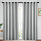 Yakamok Room Darkening Curtains 70x84 inch Length Light Grey-Living Room | 2 by Yakamok