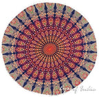 Mandala Floor Pillow Cover Meditation Cushion Seating Throw Hippie Round - Image 6