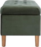 Homepop Home Decor | Tufted Ainsley Button Storage Ottoman Bench - Image 10