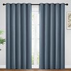 Yakamok Room Darkening Curtains 62x84 inch Length Stone Blue-Living Room | 2 by Yakamok