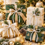 DIYDEC 18PCS Large Christmas Pearl Bow Ornament 7in Tree Topper Decor - Image 6