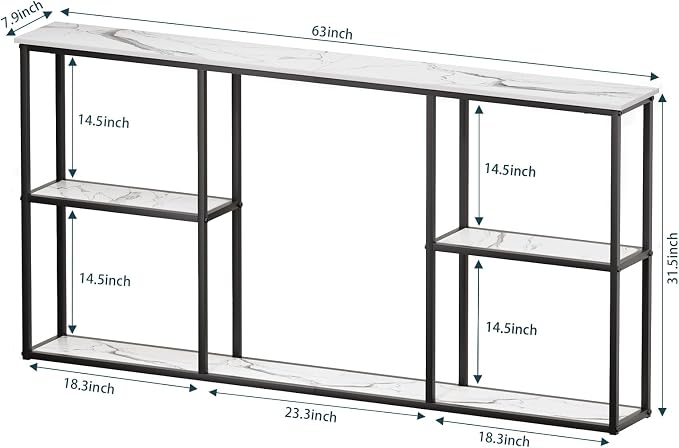 WOHOMO Console Table, Small Modern Entryway Table - Image 3