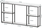 WOHOMO Console Table, Small Modern Entryway Table - Image 3