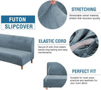 H.VERSAILTEX Real Velvet Futon Cover Armless Sofa Covers Sofa Bed Covers - Image 2