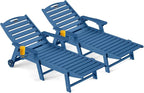 Ciokea Outdoor Chaise Lounge Chair Set of 2, Patio Lounge Chairs by CIOKEA