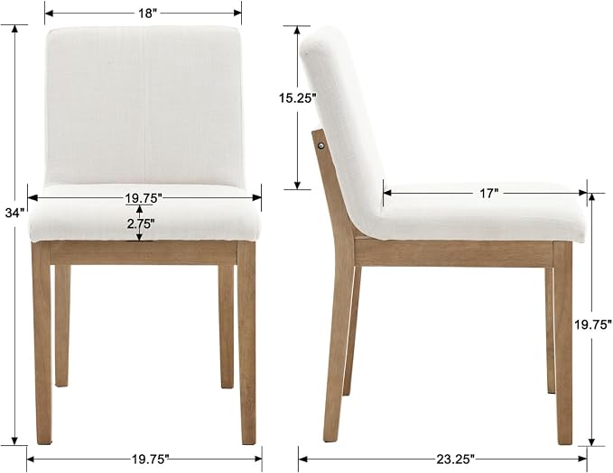 Farmhouse Wooden Dining Chairs - Image 2
