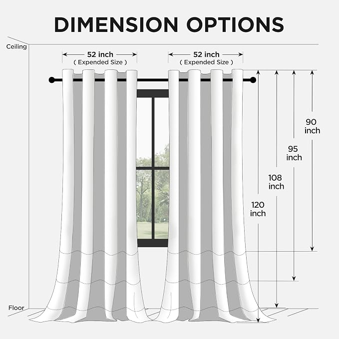 Joydeco 90 Inch Blackout Curtains - Image 6