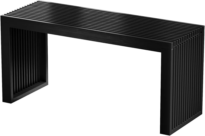 Bamboo Dining Bench, 35 inch Farmhouse Decor Indoor Kitchen Table Bench by Unknown
