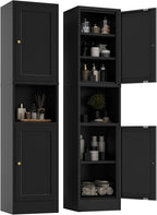 YAUWOH 2-Door Metal Storage Cabinet, Tall Slim Pantry Organizer by YAUWOHFactoryOutletsColorfulMetalFurniture