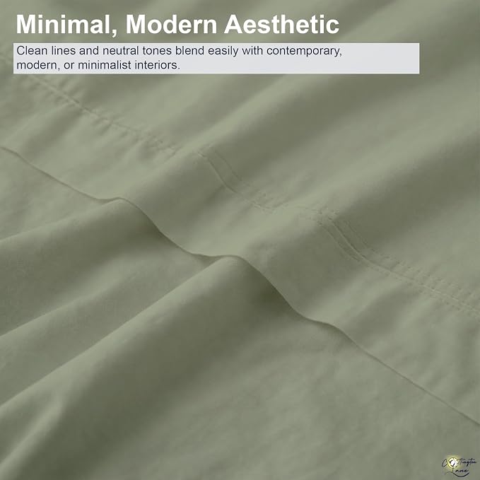 Cottington Lane Sleeper Sofa Sheets Full Size, 4 Piece Premium Quality 100% - Image 7