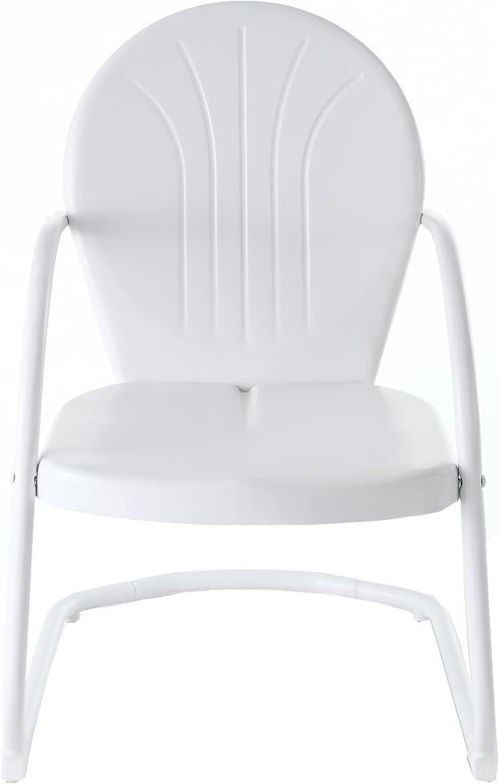 Crosley Furniture Griffith Outdoor Chair, Retro Metal Patio Chairs - Image 4