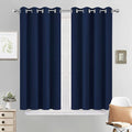 Yakamok Room Darkening Curtains 52x45 inch Length Navy Blue-Living Room | 2 by Yakamok