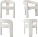 VESCASA Faux Leather Barrel Dining Chair - Image 6