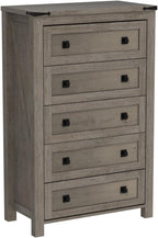 T4TREAM Farmhouse 5 Drawers Dresser Chests - Image 4