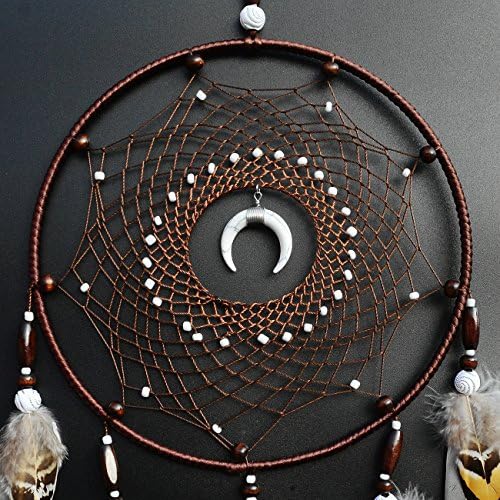 Urdeoms Dream Catchers for Adults Native Home Wall Decor Brown Dreamcatcher - Image 2