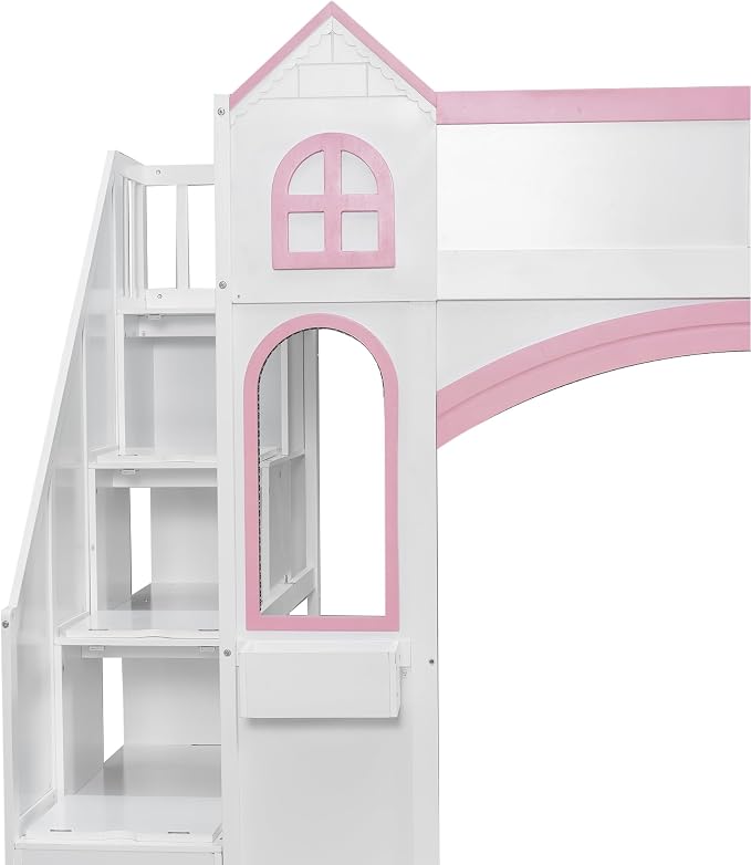 Princess-Themed Castle Loft Bed - Image 7