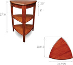 Shield Solid Wood Tiered End Table - Image 2