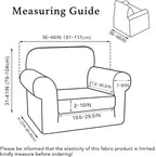 Turquoize 2 Piece Chair Covers for Living Room Armchair Cover Armchair - Image 2