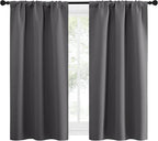 NICETOWN Grey Window Curtains for Bedroom - Image 2