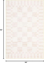 GarveeHome Checkered Washable 2x3 Rug Small Area Rugs Non-Slip - Image 2