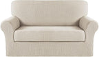 Turquoize Stretch Sofa Slipcover 2 Pieces Sofa Cover Couch Cover by Turquoize
