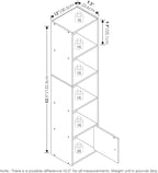 Furinno LUDER Book Shelf, 5-Tier Modern Bookshelf, Bookcase - Image 3