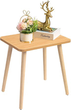 FORAOFUR Side Table, Modern Small End Table, Wood Nightstand by FORAOFUR