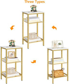 HOOBRO Tall Side Table, 3-Tier Telephone End Table - Image 6