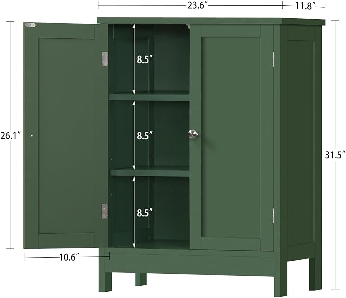 Iwell Bathroom Cabinet, Bathroom Storage Cabinet - Image 3