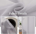 MIULEE 2 Panels Grey Sheer Curtains - Image 3