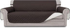 Easy-Going Reversible Couch Cover, 4 Seater Sofa, Chocolate/Ivory | XX-Large by Easy-Going