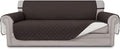 Easy-Going Reversible Couch Cover, 3 Cushion Sofa, Chocolate/Ivory | Machine by Easy-Going