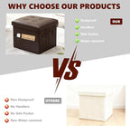 ALASDO Storage Ottoman Footrest Stool Small Ottoman - Image 4